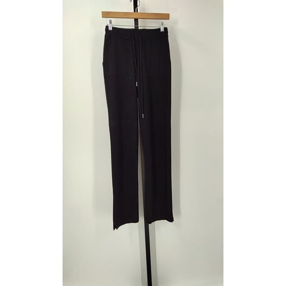 Quince Pants - Quince Women Mongolian Cashmere Straight Leg Pants Black XS